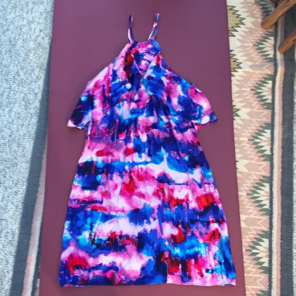 Alice & Trixie Watercolor Tie Dye Slip Dress